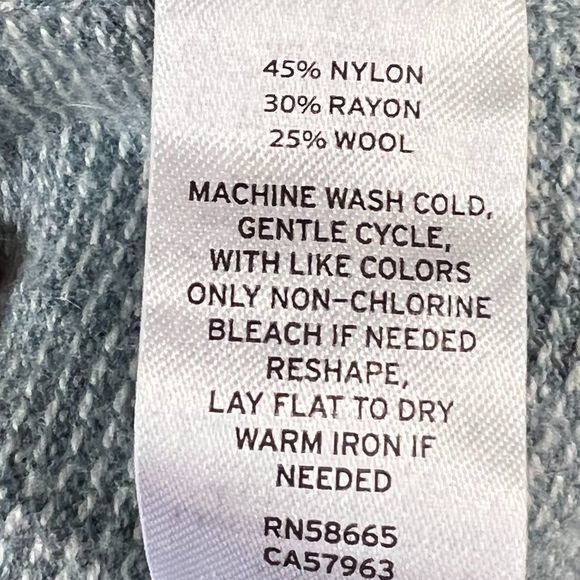 NWOT NORDSTROM Baby Blue‎ Wool Mix Crew Neck Sweater (L) - Picture 7 of 8